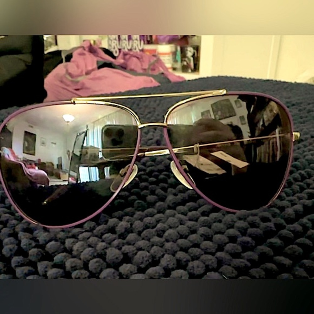 BRAND NWT Authentic Purple Ferragamo Women’s Aviator Style Glasses - Picture 1 of 6